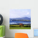 Horse Grazing In A Field Wall Mural