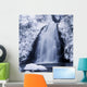 Low Angle View Of A Waterfall Wall Mural