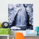 Low Angle View Of A Waterfall Wall Mural