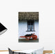 Wheelbarrow In Front Of A Window Of A Cottage Wall Mural