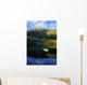 High Angle View Of A Person Boating In A Lake Wall Mural