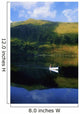 High Angle View Of A Person Boating In A Lake Wall Mural
