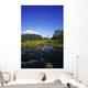 Round Tower And River In The Forest Wall Mural