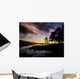 Silhouette Of Trees On The Riverbank Wall Mural