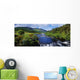 High Angle View Of A Waterfall Wall Mural
