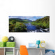 High Angle View Of A Waterfall Wall Mural