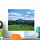 Two Horses Grazing In A Field Wall Mural