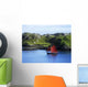 Boat In The Sea, Galway Hooker, County Galway, Republic Of Ireland Wall Mural