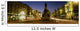 Statue Of A Man On A Pedestal On The Street At Dusk Wall Mural