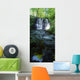 Low Angle View Of A Waterfall Wall Mural