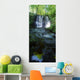 Low Angle View Of A Waterfall Wall Mural