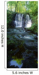 Low Angle View Of A Waterfall Wall Mural