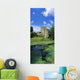 Pond In Front Of A Castle Wall Mural