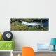 High Angle View Of A River In A Forest, Republic Of Ireland Wall Mural