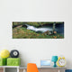 High Angle View Of A River In A Forest, Republic Of Ireland Wall Mural