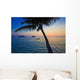 Pacific Sunrise with Palm Wall Mural