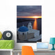Sunset in Santorini island Wall Mural