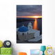 Sunset in Santorini island Wall Mural