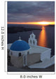 Sunset in Santorini island Wall Mural