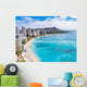 Waikiki Beach and Diamond Wall Decal
