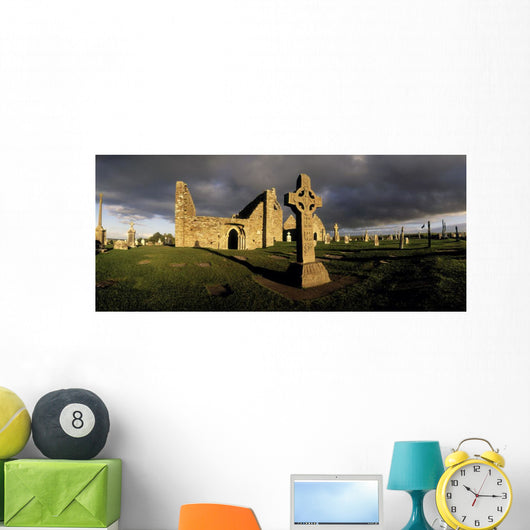 Clonmacnoise Monastery, Cross Of The Scriptures High Cross Wall Mural