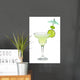 Margarita in a glass Wall Decal