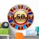 casino's decorative golden coin Wall Decal