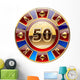 casino's decorative golden coin Wall Decal