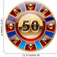 casino's decorative golden coin Wall Decal