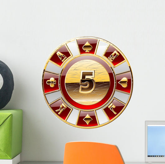 casino's decorative golden coin Wall Decal
