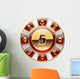 casino's decorative golden coin Wall Decal