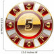 casino's decorative golden coin Wall Decal
