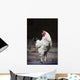 Rooster On A Fence Wall Mural