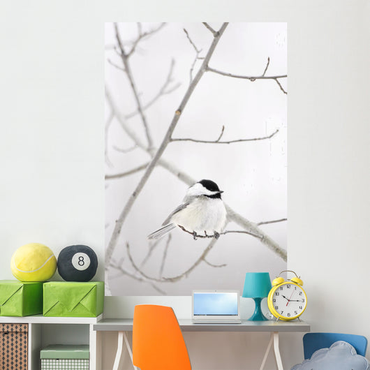 Bird On A Branch Wall Mural