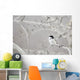 Small Bird On Tree Branch Wall Mural