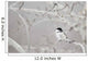 Small Bird On Tree Branch Wall Mural