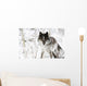Wolf In The Snow Wall Mural