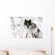 Wolf In The Snow Wall Mural