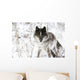 Wolf In The Snow Wall Mural