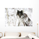 Wolf In The Snow Wall Mural