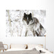Wolf In The Snow Wall Mural