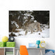 Lynx In The Snow Wall Mural