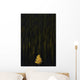 Yellow Tree In Green Forest Wall Mural