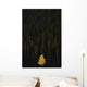 Yellow Tree In Green Forest Wall Mural