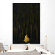 Yellow Tree In Green Forest Wall Mural