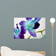 Flowers On White Background Wall Mural