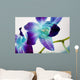 Flowers On White Background Wall Mural