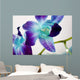 Flowers On White Background Wall Mural