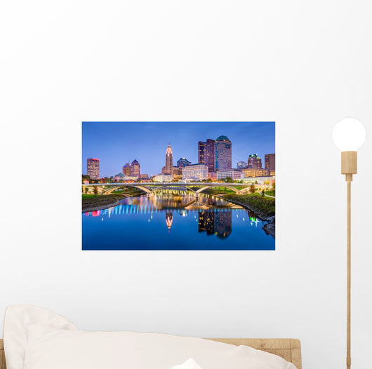 Columbus Ohio USA Evening Skyline Wall Decal