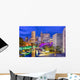 Indianapolis Indiana USA Evening Skyline Wall Decal
